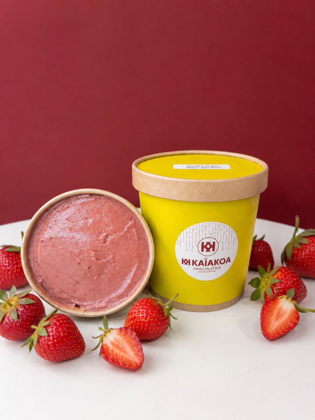 Sorbet fraise Mara des bois